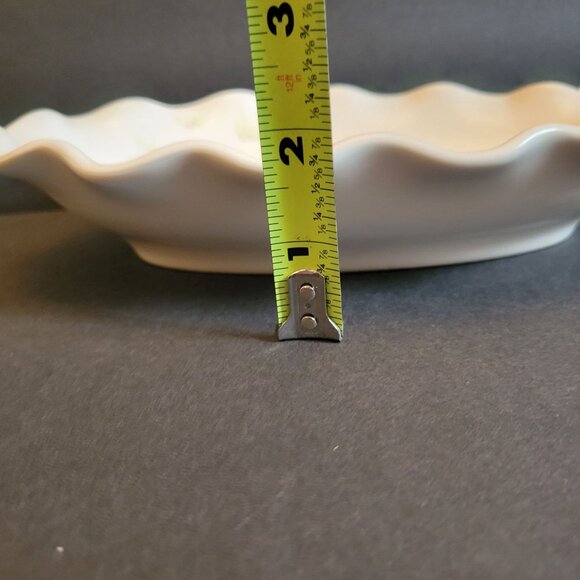 Pfaltzgraff Floral Scalloped Oval Serving Dish 11" x 7" Ceramic Vintage Tea Rose - Picture 9 of 9